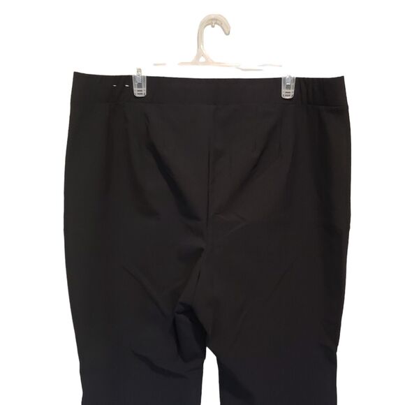 Lane Bryant Straight Mid-Rise Black Pants Pockets Pull On Size 22 - Picture 4 of 11